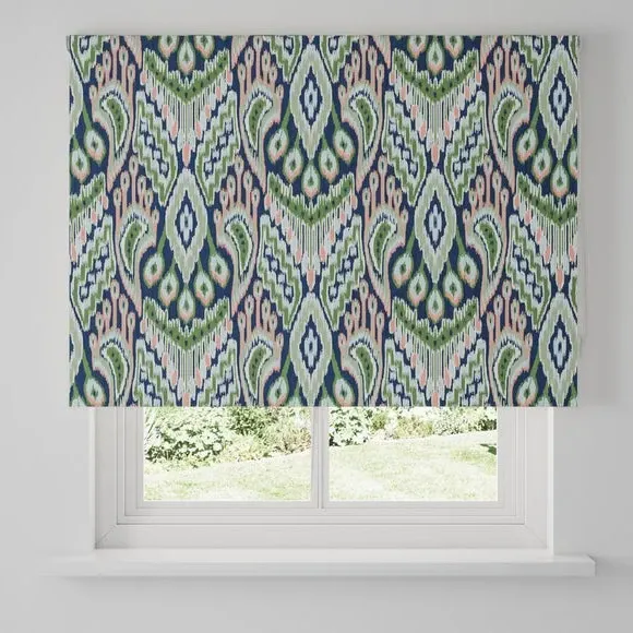 Blackout Roller Blind Ikat Print - Multicolor