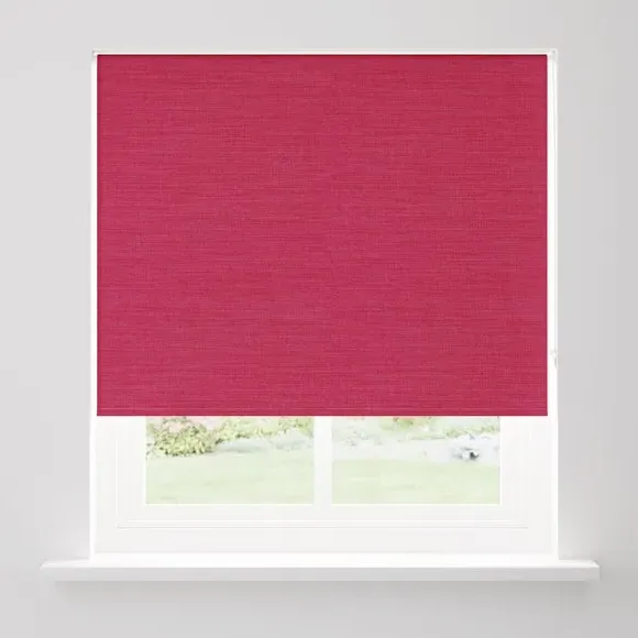Blackout Roller Blind - Magenta, Polyester