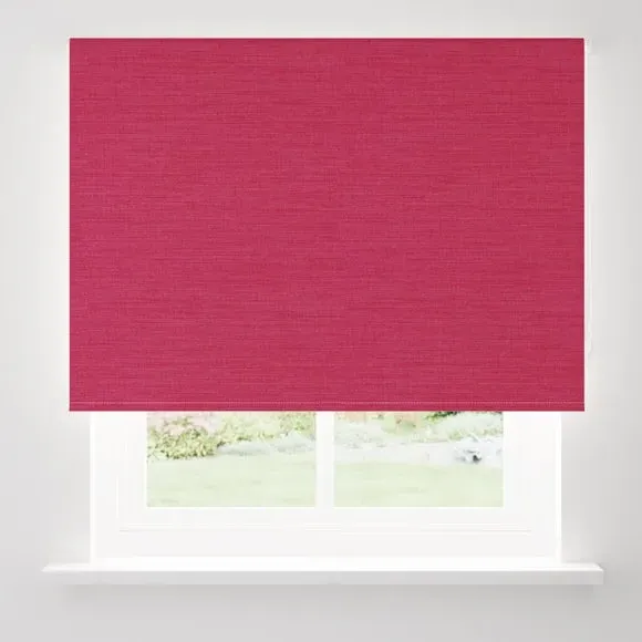 Blackout Roller Blind - Magenta, Polyester