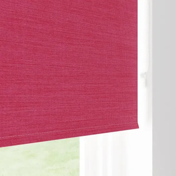 Blackout Roller Blind - Magenta, Polyester