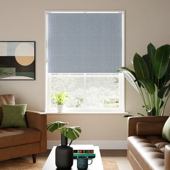 Blackout Roller Blind - Navy, Polyester