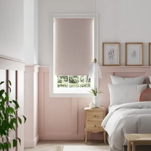 Blackout Roller Blind - Pink, Polyester