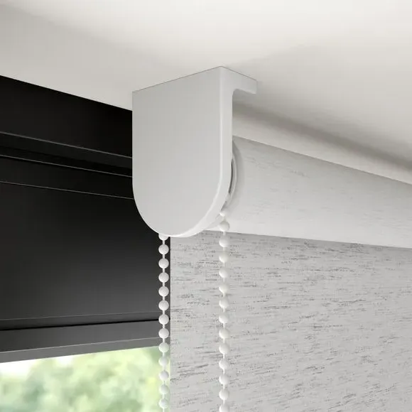Blackout Roller Blind - Silver, Polyester