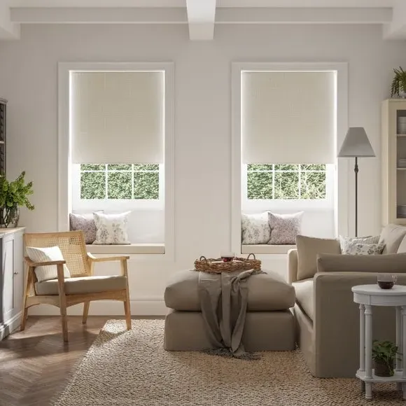 Blackout Roller Blind - Silver, Polyester image