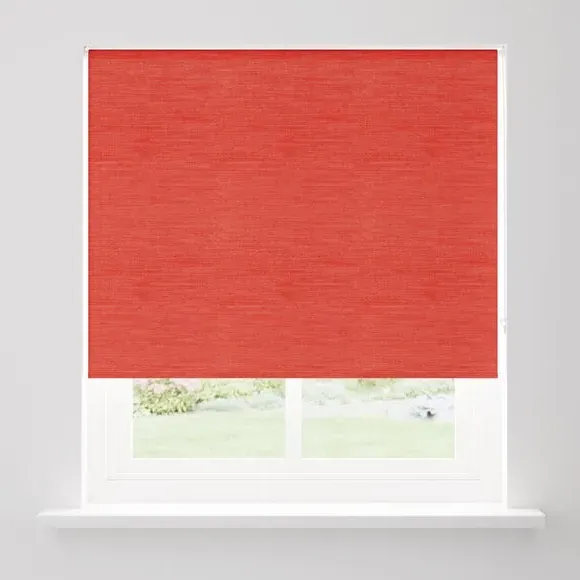 Blackout Roller Blind - Tomato, Polyester