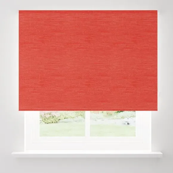Blackout Roller Blind - Tomato, Polyester
