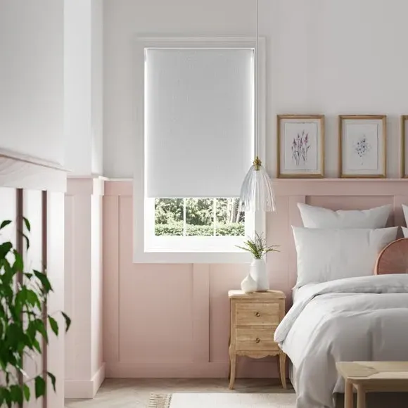 Blackout Roller Blind - White, Polyester
