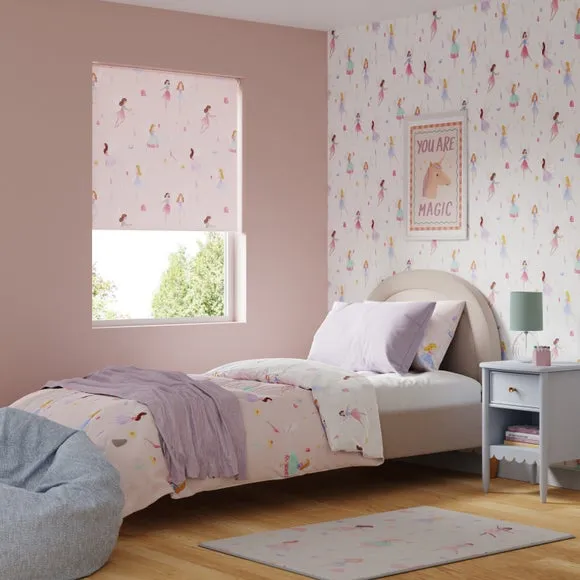 Blackout Roller Blind with Twist Safe - Pink