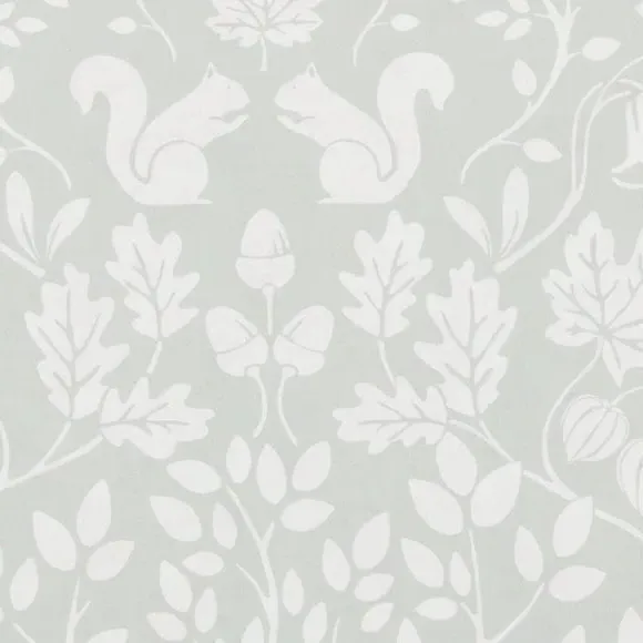 Blackout Roller Blind with Woodland Design - Sage