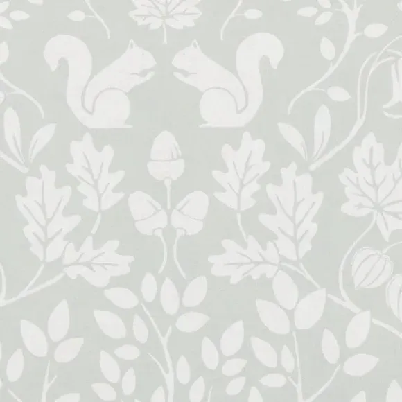 Blackout Roller Blind with Woodland Design - Sage