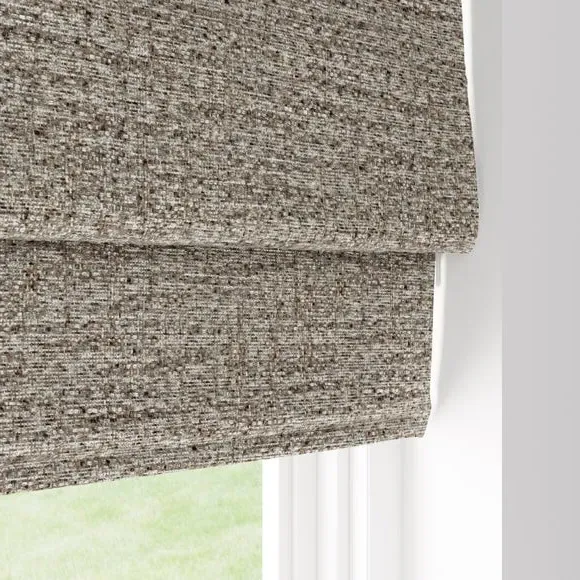 Blackout Roman Blind - Natural, Chenille