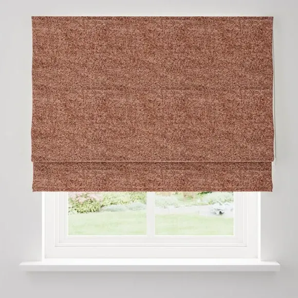 Blackout Roman Blind - Rust, Chenille