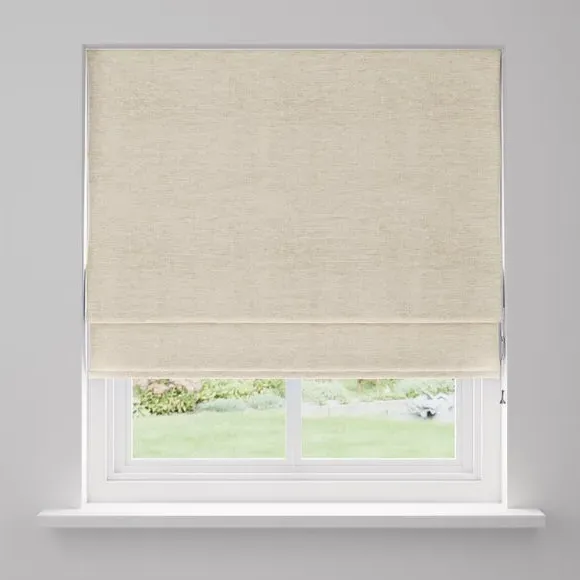 Blackout Roman Blind - Sandstone, Chenille