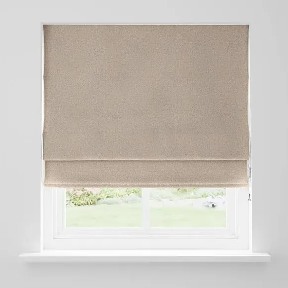 Blackout Roman Blind - Taupe, Woven Fabric