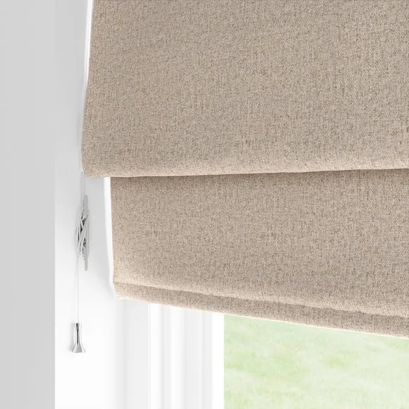 Blackout Roman Blind - Taupe, Woven Fabric