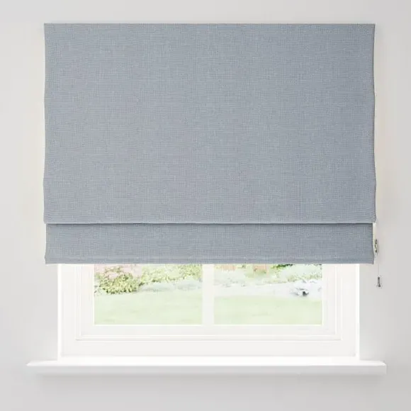 Blackout Roman Blind with Textured Weave - Navy