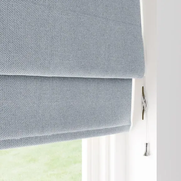 Blackout Roman Blind with Textured Weave - Navy