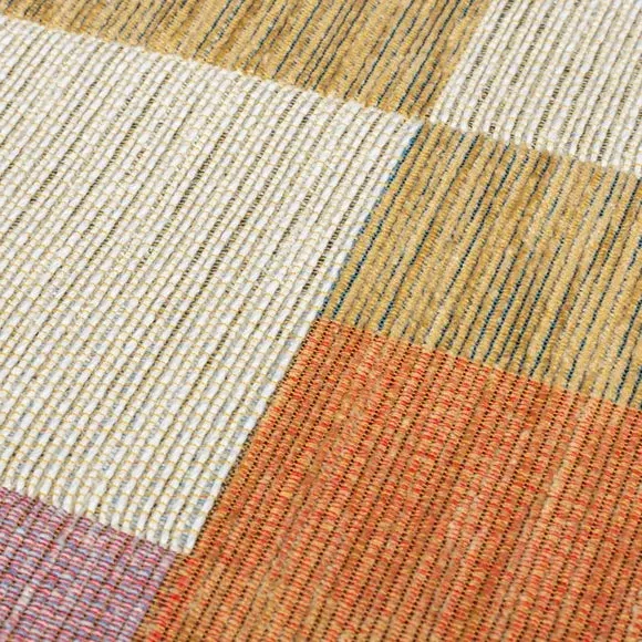 Block Geometric Rug - Natural