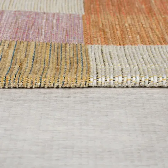 Block Geometric Rug - Natural