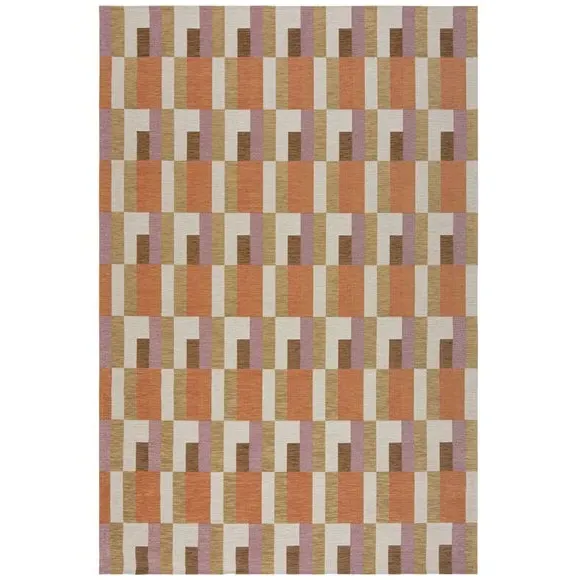 Block Geometric Rug - Natural