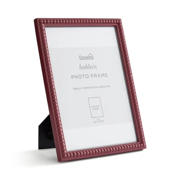 Bobbin Photo Frame - Burgundy