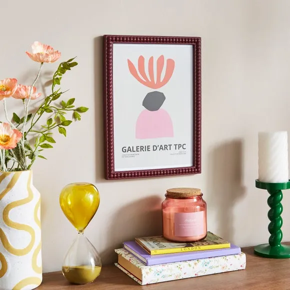 Bobbin Photo Frame - Burgundy