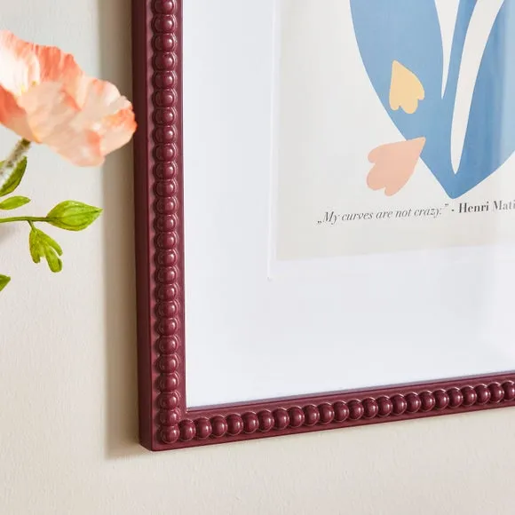 Bobbin Photo Frame - Burgundy