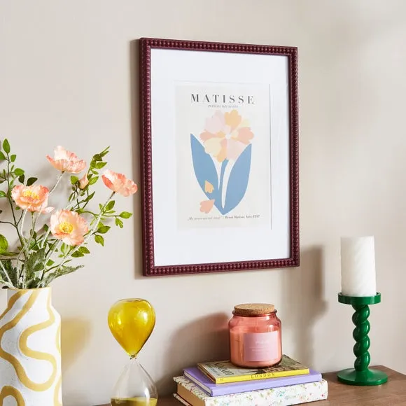 Bobbin Photo Frame - Burgundy