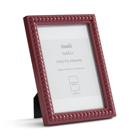 Bobbin Photo Frame - Burgundy