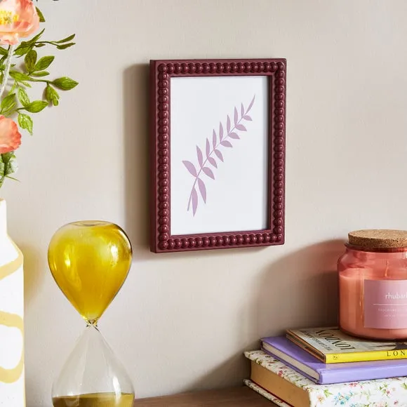 Bobbin Photo Frame - Burgundy