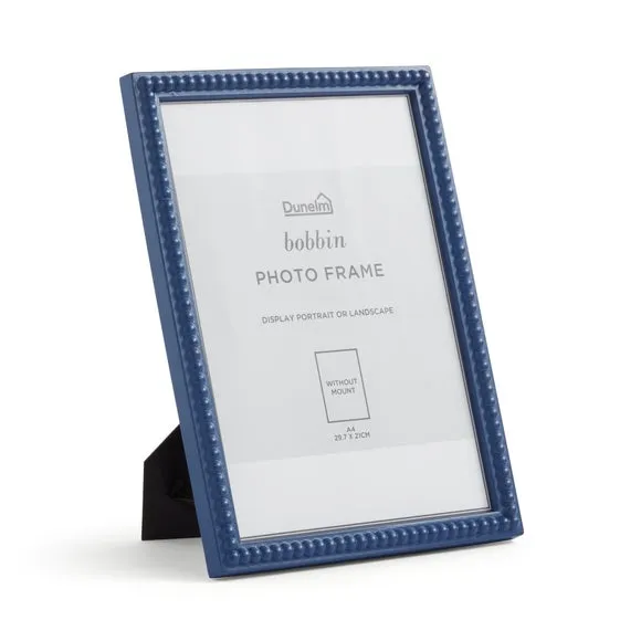 Bobbin Photo Frame - Classic Blue