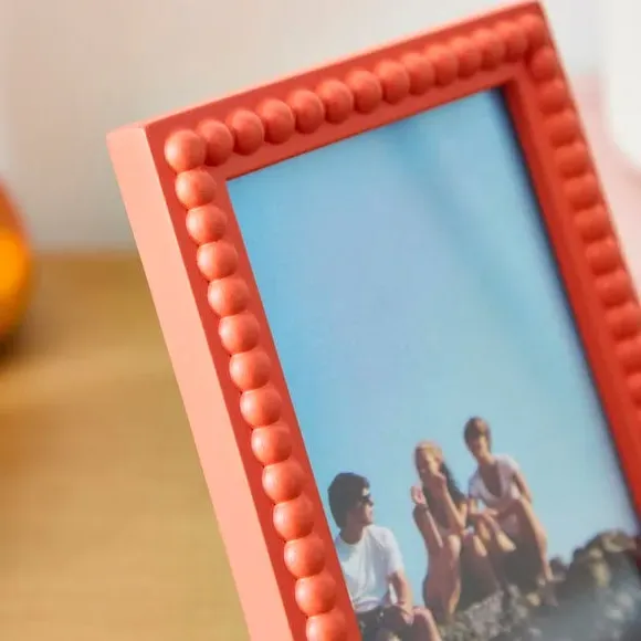Bobbin Photo Frame - Tigerlily Orange