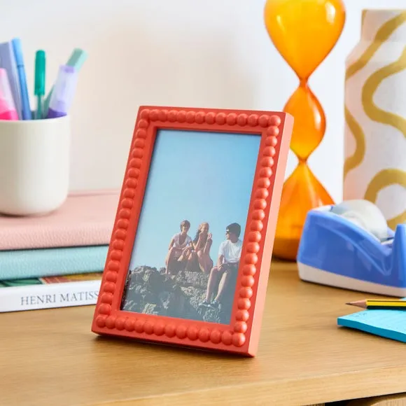 Bobbin Photo Frame - Tigerlily Orange