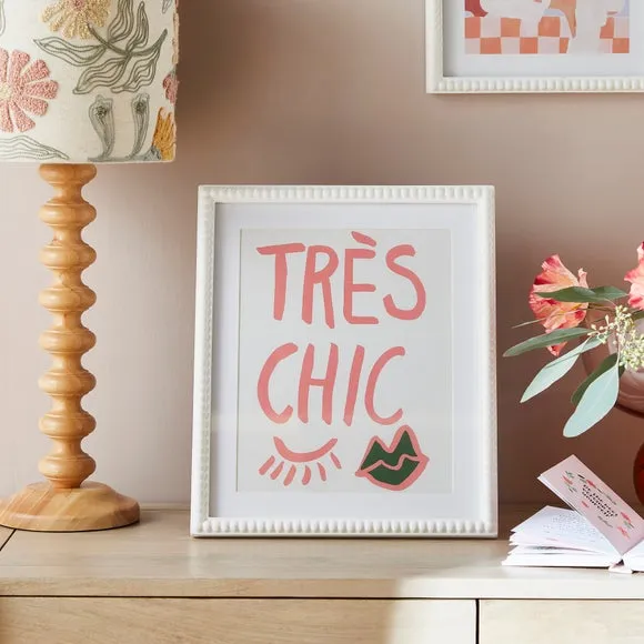 Bobbin Photo Frame - White