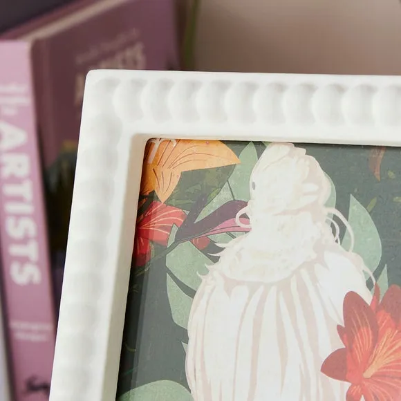Bobbin Photo Frame - White