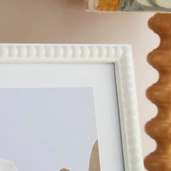 Bobbin Photo Frame - White