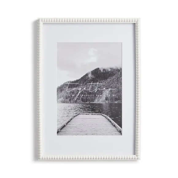 Bobbin Photo Frame - White
