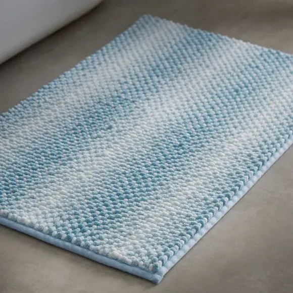Bobble Bath Mat with Non-Slip Base - Blue