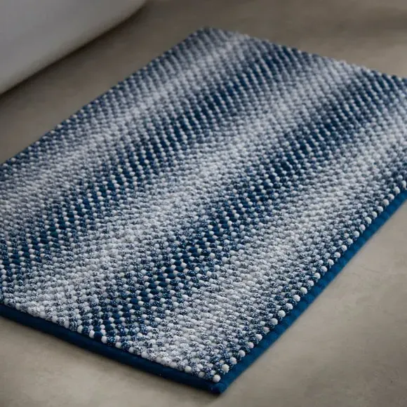 Bobble Bath Mat with Non-Slip Base - Navy