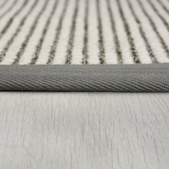 Bobble Stair Runner with Dot Border - Grey