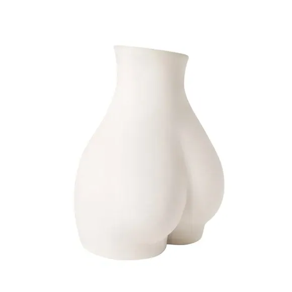 Body Vase - White, Ceramic