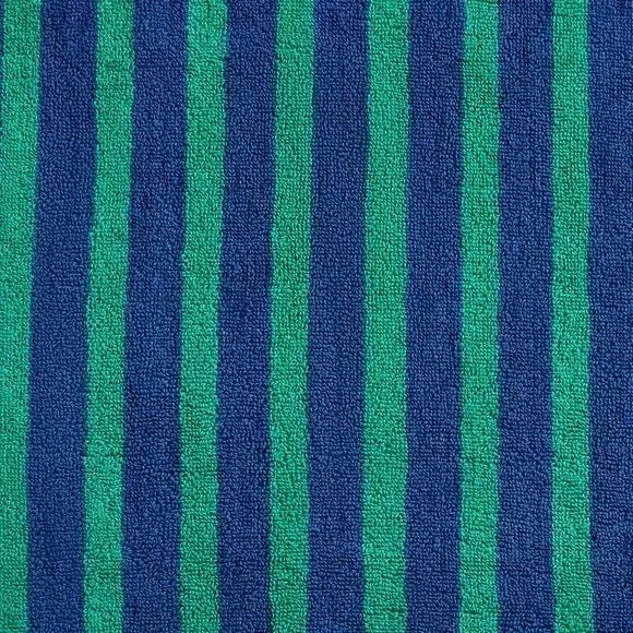 Bold Stripe Cotton Towel - Aqua, Cotton