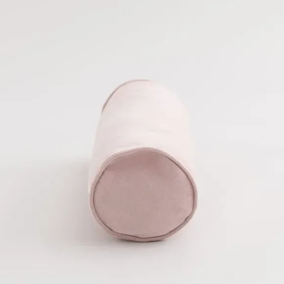 Bolster Cushion Cover with Zip - Blush, Velour