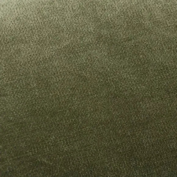 Bolster Cushion Cover with Zip - Olive, Velour