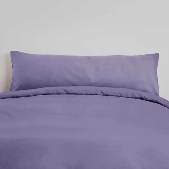 Bolster Pillowcase Non Iron - Purple, Cotton image