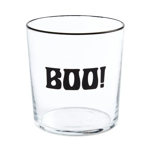 Boo Tumbler with Decal Design - Clear
