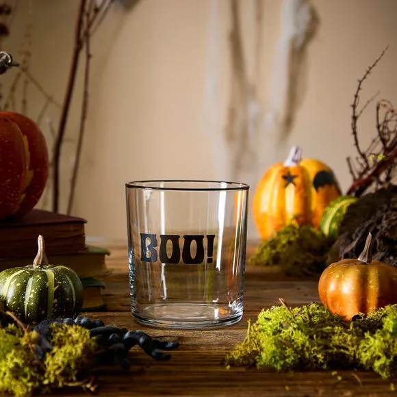 Boo Tumbler with Decal Design - Clear