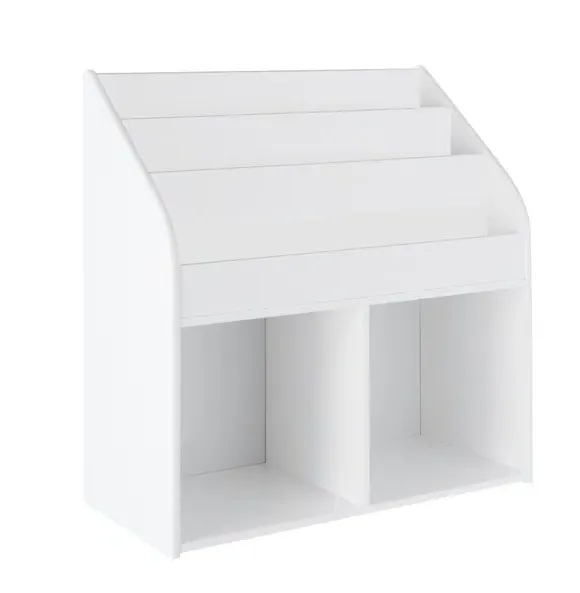 Bookcase with Storage - White
