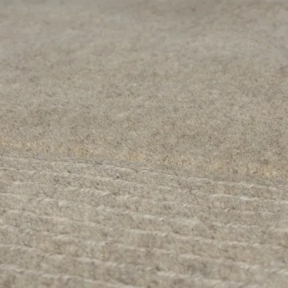 Border Doormat with Cut Loop Pile - Natural, Wool
