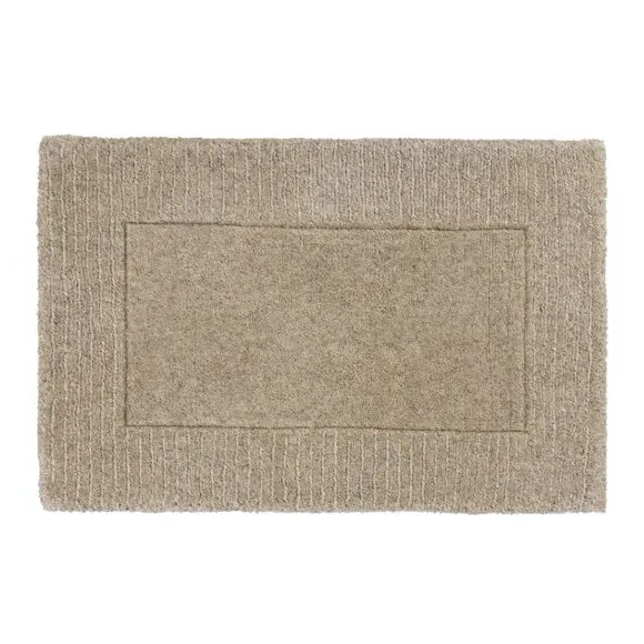 Border Doormat with Cut Loop Pile - Natural, Wool image